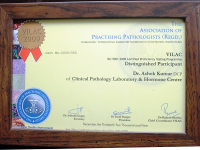 The Association of Practising Pathologists (Regd.) – VILAC : 2009